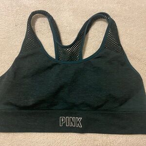 PINK Victoria's Secret Green Sports Bra